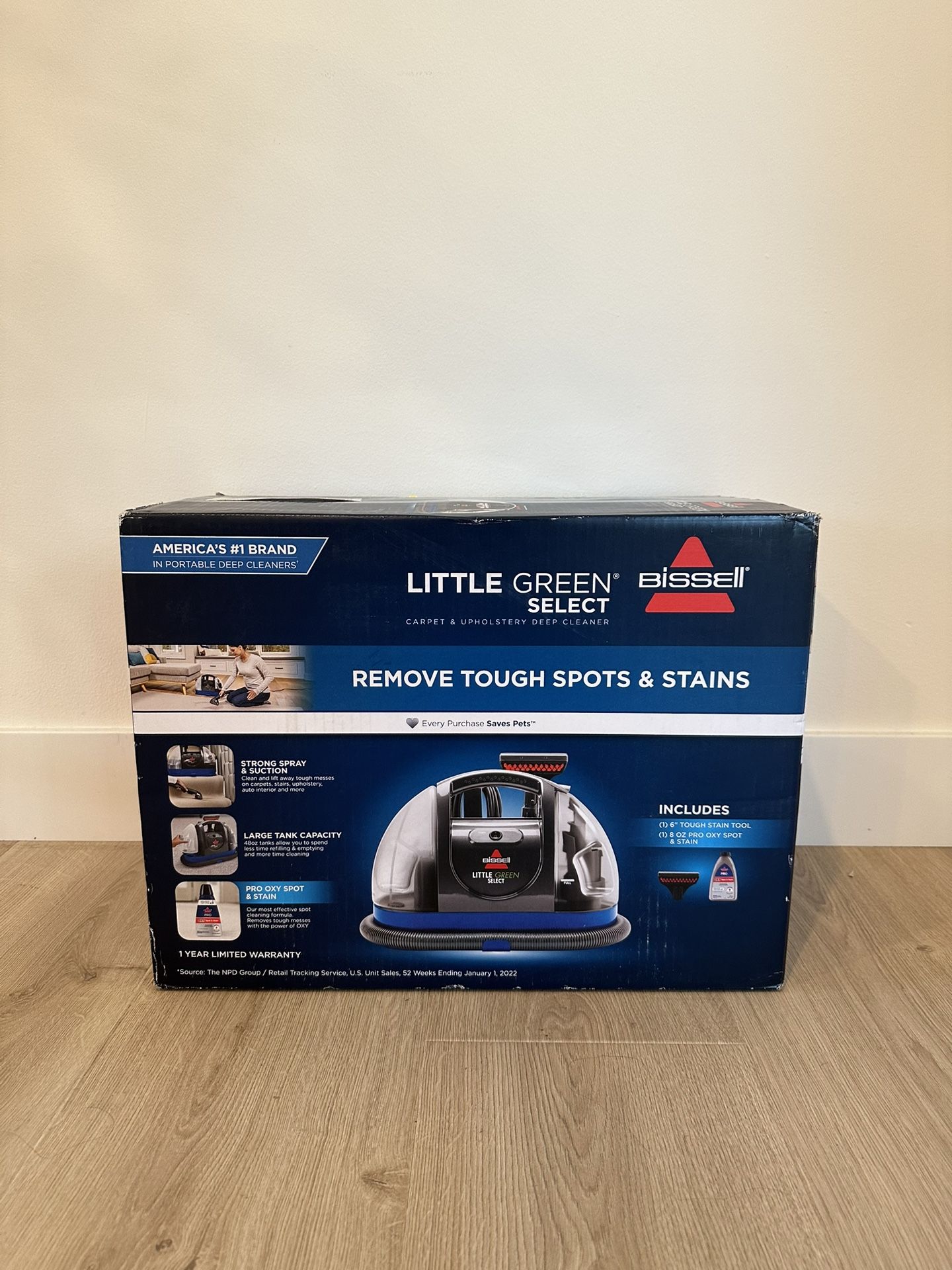 Bissell Little Green Portable Carpet Cleaner - Blue **Brand New**