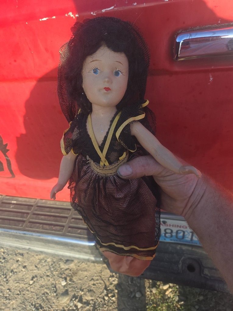 Vintage 1950's Spanish Flamingo Dancer Doll