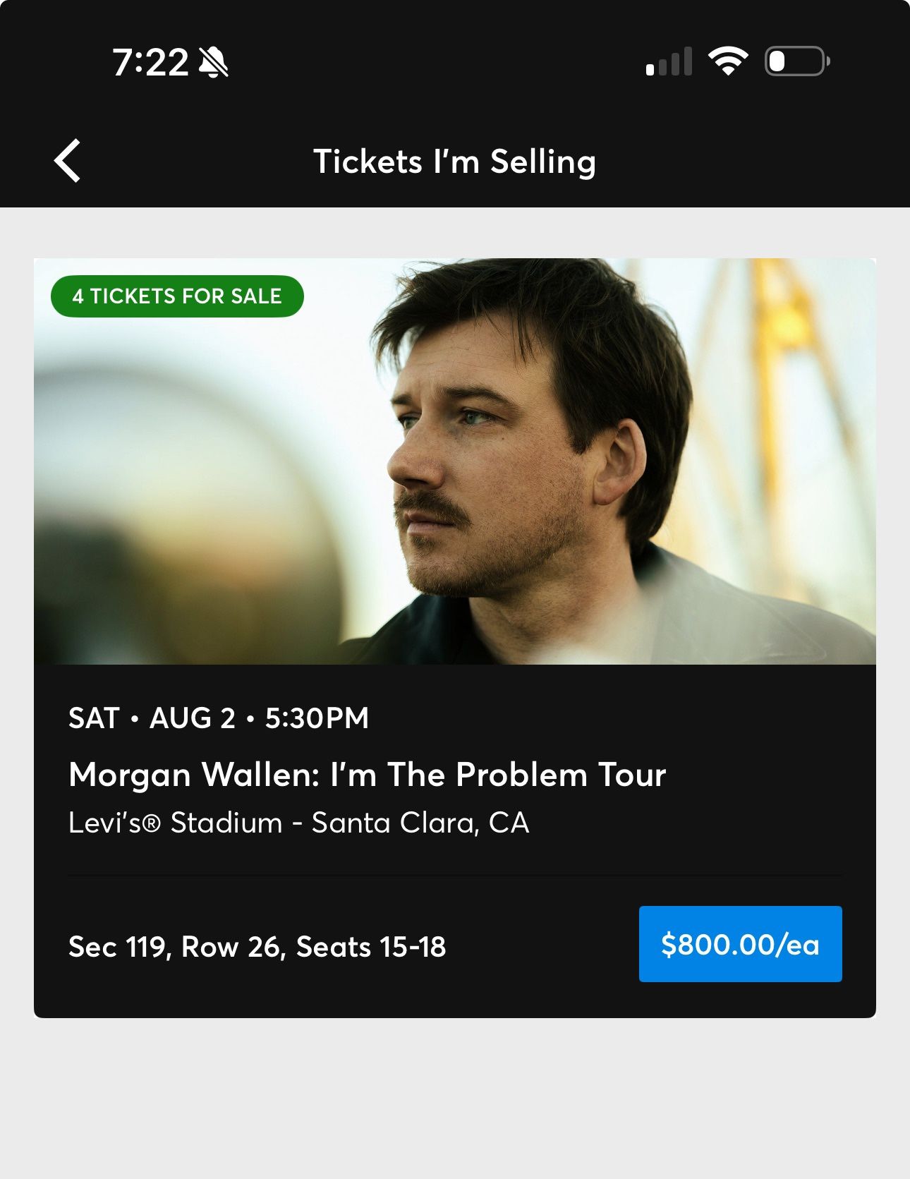 4 Morgan Wallen Tickets