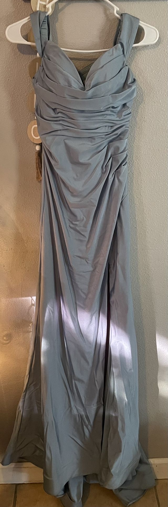 Satin Blue Formal/Prom Dress