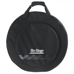 On‑Stage Deluxe Cymbal Bag Black – Holds 4×22″ + 2×15″ w/ Felt Spacers
