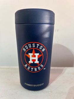 Frost Buddy Houston Astros Universal 2.0 Can Cooler Insulated Tumbler Navy