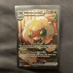 White Flare Whimsicott Ex Secret Illustration Rare Pack Fresh Near Mint Condition 