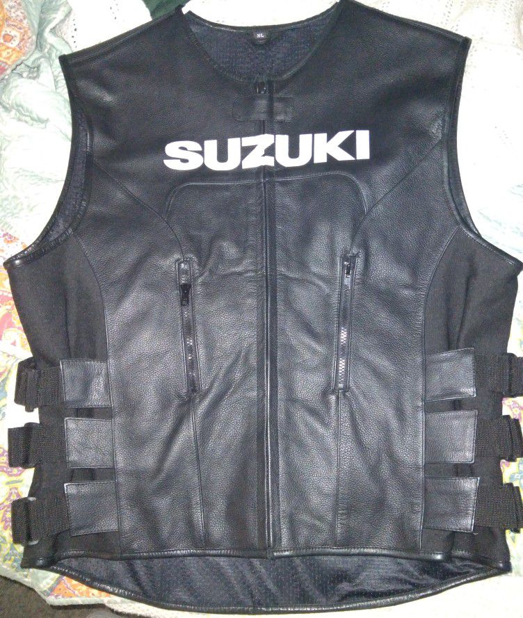 Suzuki Hayabusa Leather Swat Vest 
