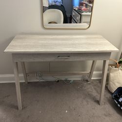 Grey Desk From IKEA