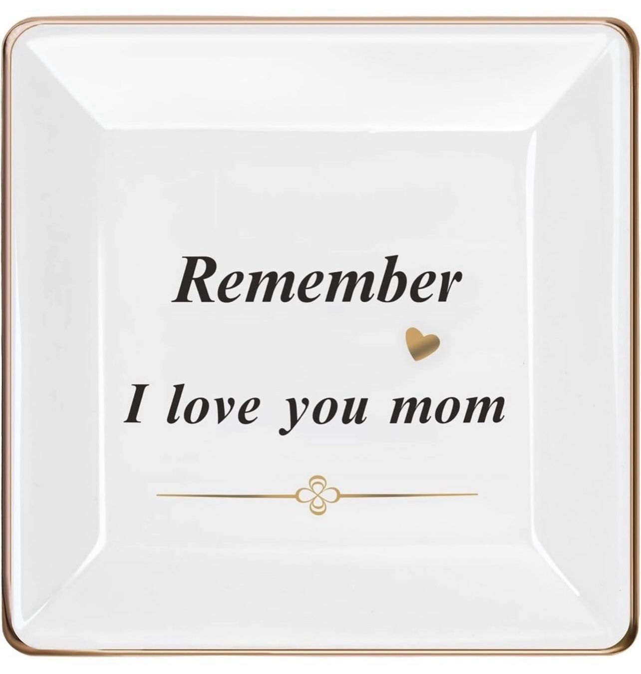 Mothers Day Mom Gifts from Daughter Son, Personalized Gifts for Mom Wife Grandma Stepmother Women, Ceramic Jewelry Tray Dish Decorations，Mothers Day M
