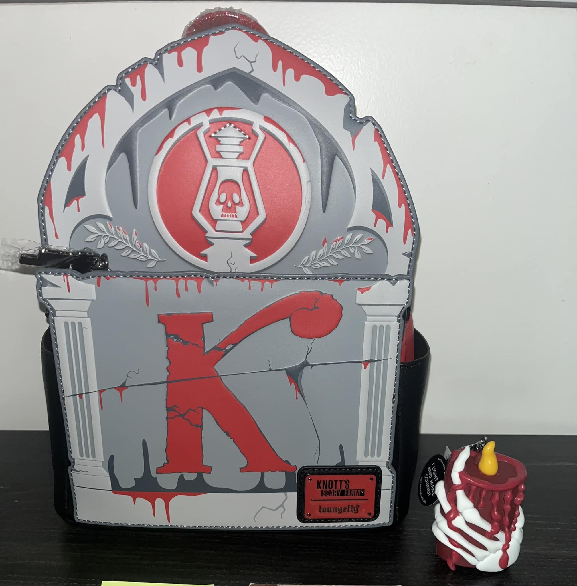 KNOTTS Scary Farm 50th Anniversary Loungefly Mini Backpack (NWT) + FREE GIFT