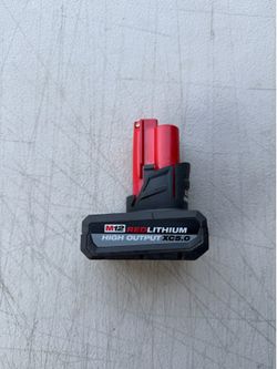 Milwaukee m12 5.0 high output battery