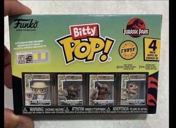 2026 JURASSIC PARK JOHN HAMMOND FUNKO BITTY POP 4-PACK CHASE (HATCHLING CHASE)
