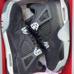 Jordan 4 Retro Black Canvas (GS)