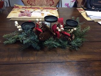 Christmas candle center piece