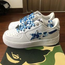 Blue abc camo bapestas sz 9.5