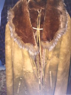 Shearling Coat woman size 12-14