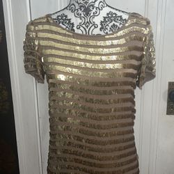 French Connection Gold Dress