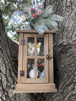 Set. de 2 Linternas Madera 