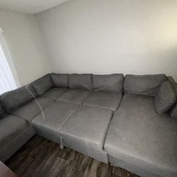 Vivian Sectional Sleeper Couch With Right Chaise