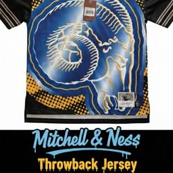 Retro Mitchell & Ness LA Rams NFL Throwback Jersey - Brand New with Tags - Size L