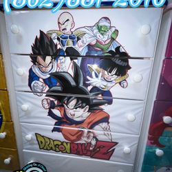 Dragon Ball Z five Drawer Dresser Chest Cajonera Comoda Nueva Mueble 
