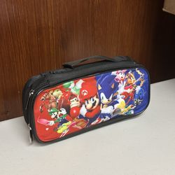 Super Mario bro and sonic multipurpose travel Case for games