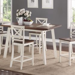 5 Piece Counter Height Dining Set 