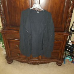 Women  Black Rain Coat