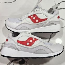 Saucony Shadow 6000 White Red Size 10 US Mens Running Casual 