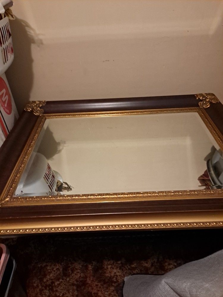 Big Ornate Decorator Mirror