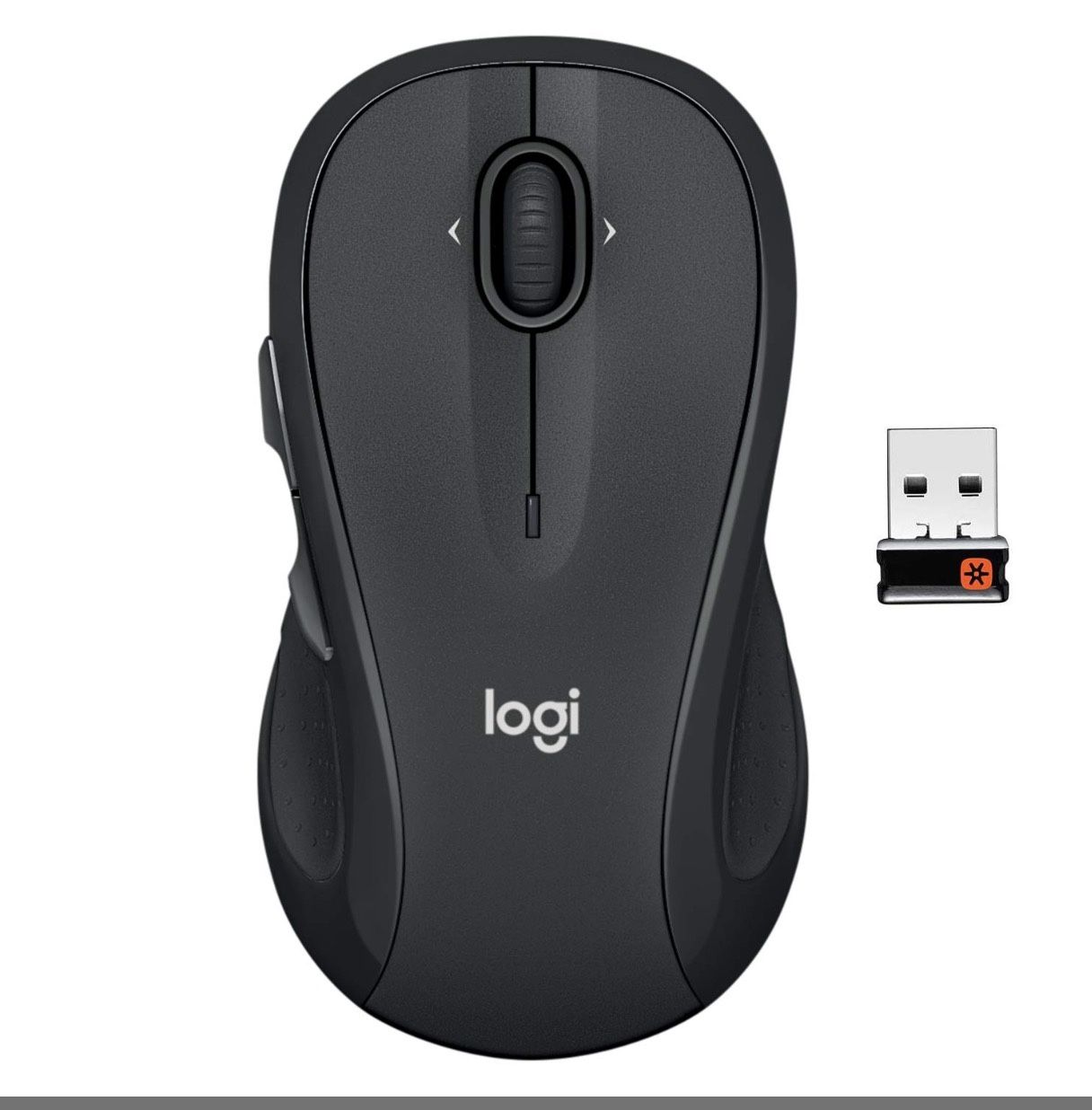 Logitech M510 Wireless Mouse, Mouse For Laptop And PC With USB Unifying Receiver, Programmable Buttons - Graphite