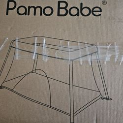 New Pamo Babe Portable Foldable Travel Mini Crib Playpen Yard 