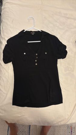 Black guess collared button shirt