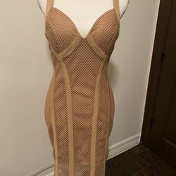 New Fishnet Bodycon Dress Size Large