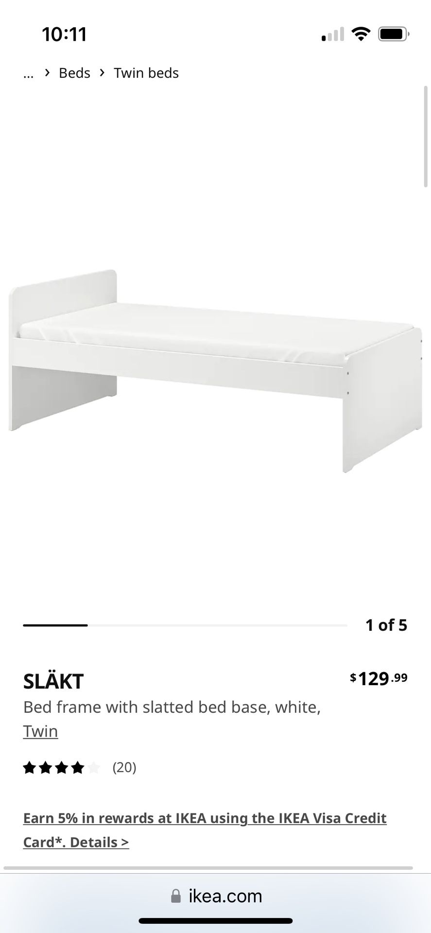 Slakt Ikea Twin Bed