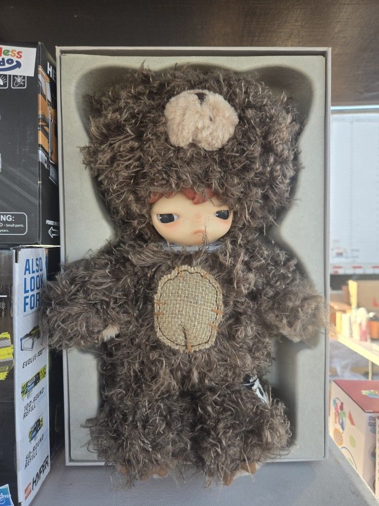 POP MART Hirono Bear Vinyl Plush Doll, 14.96 inches Height, Collectible Toy, Gift for Boys and Girls