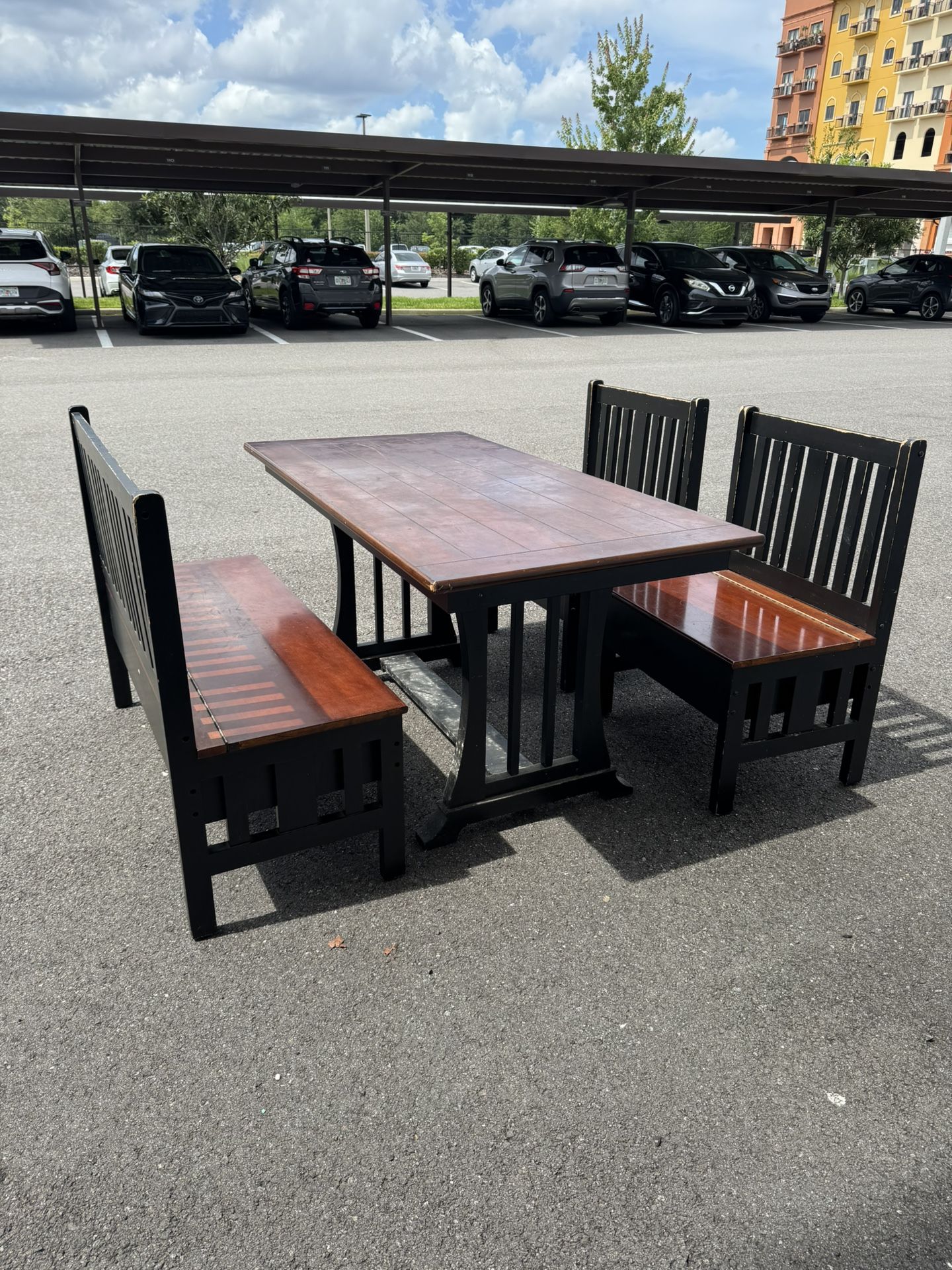 Wood Dining Table Rectangular Home Furniture for 6 People