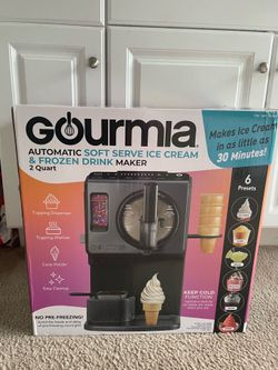 Gourmia 2 Quart Automatic Soft Serve Ice Cream and Frozen Drink Maker