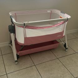 Pink Baby Bassinet 