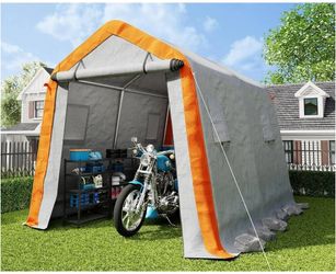 AMERLIFE 8x10x8 FT Heavy Duty Portable Shed Storage Shelter, Outdoor Storage Shed 