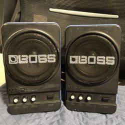 Boss Roland MA-12 Sheilded Monitors Speakers (untested)