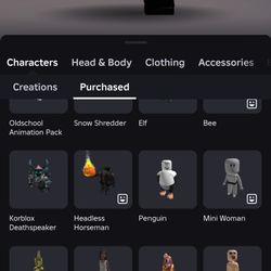 HEADLESS AND KORBLOX ACCOUNT WITH OVER 2000 USD SPENT