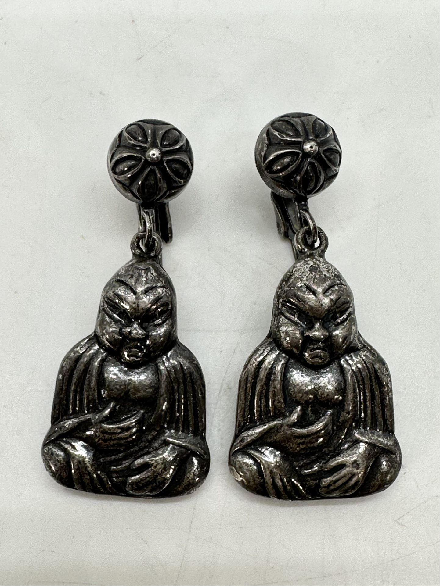 Vintage Sterling Silver Double Sided 