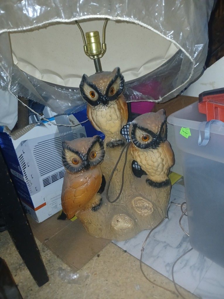 Antique Owl Lamps