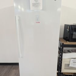 Open Box GE Garage Ready 21.3 Cu Ft. Frost Free Defrost Upright Freezer W/ 1 Year Warranty, 48 Hr Delivery 