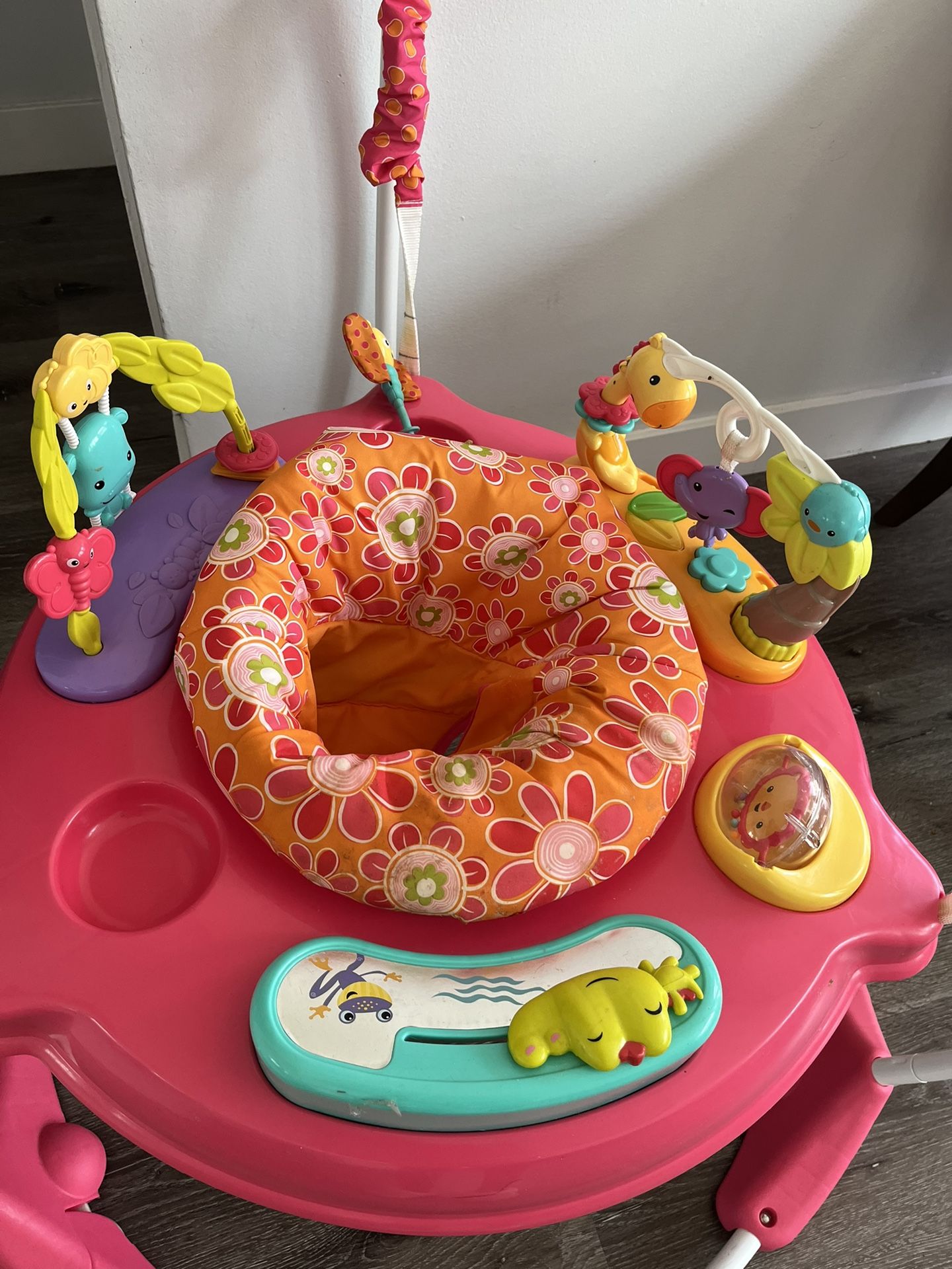 Fisher Price Baby Bouncer Pink Petals Jumperoo Activity Center