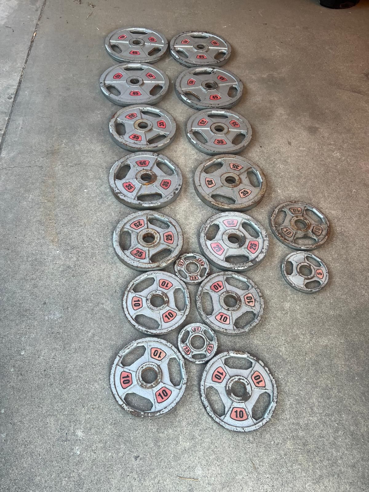 430 Lbs Olympic Metal Plates