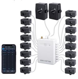 Smart home energy monitor with 16 50A circuit level sensors
