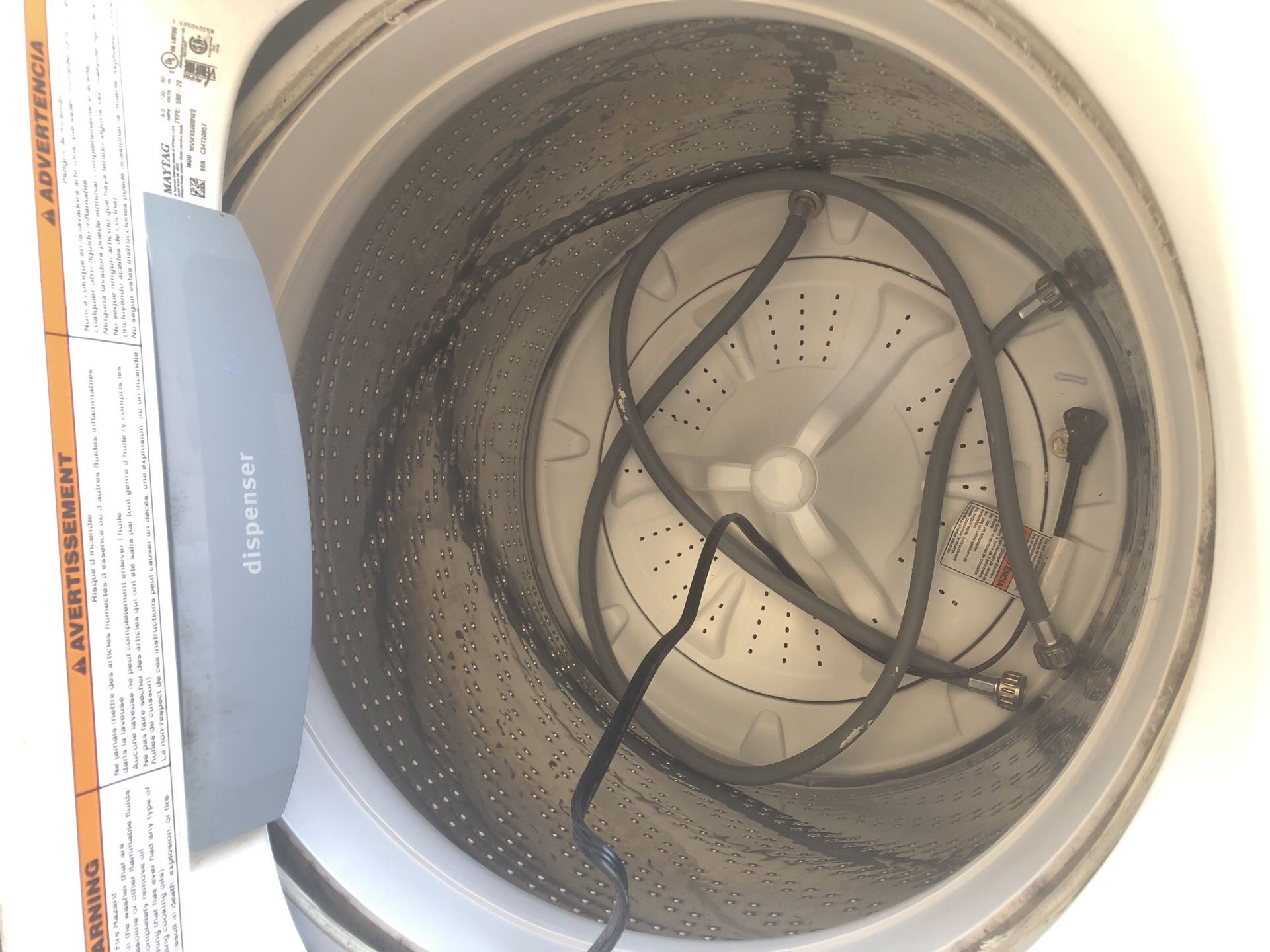 Maytag washermachine and dryer obo