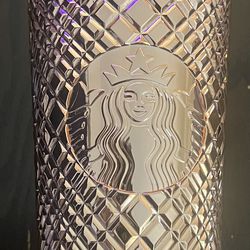 Starbucks Holiday  Rose Gold Jeweled 24 oz Tumbler