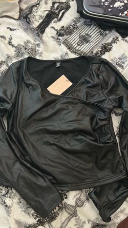 Shein Fleece pleated top 0xl