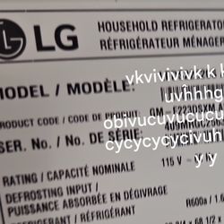 LG REFRIGERATOR 