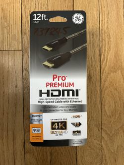 12 Ft GE HDMI cable